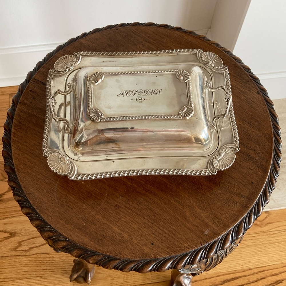 Vintage Silver Plated Entree Dish